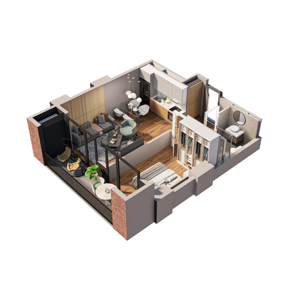 Apartment 41 — 3D plan
