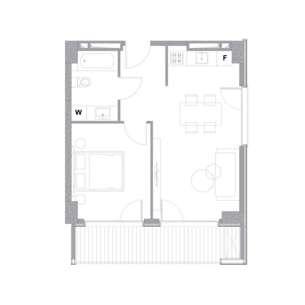 Квартира 132 — 2D планировка