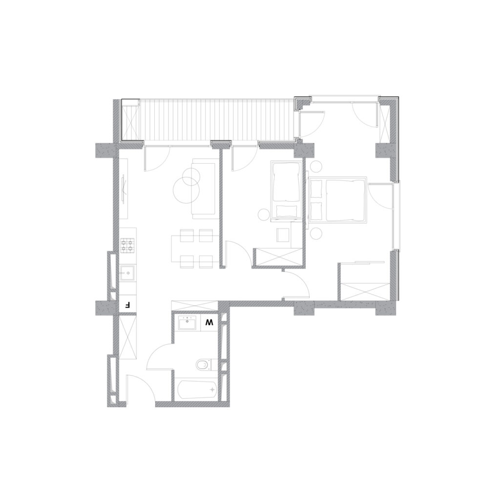 Apartment 389 — 2D plan