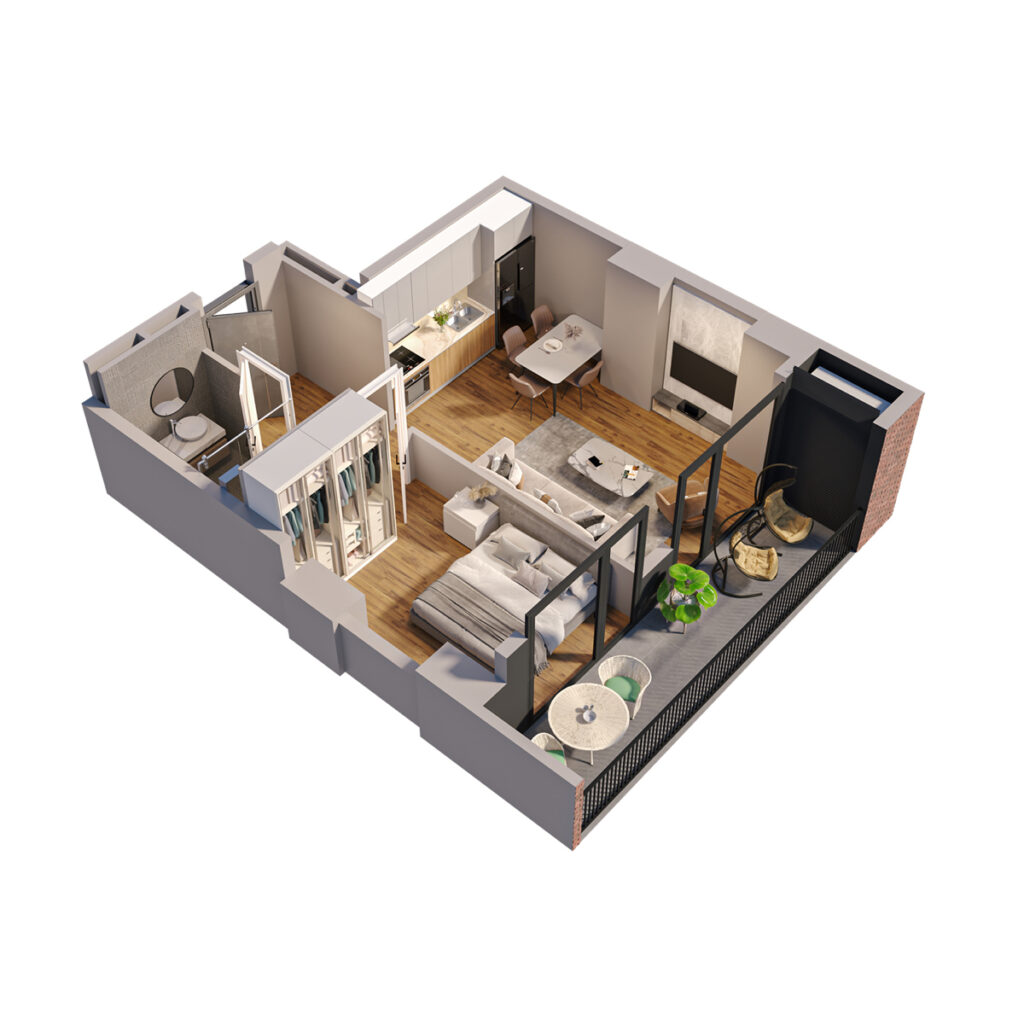 Apartment 69 — 3D plan