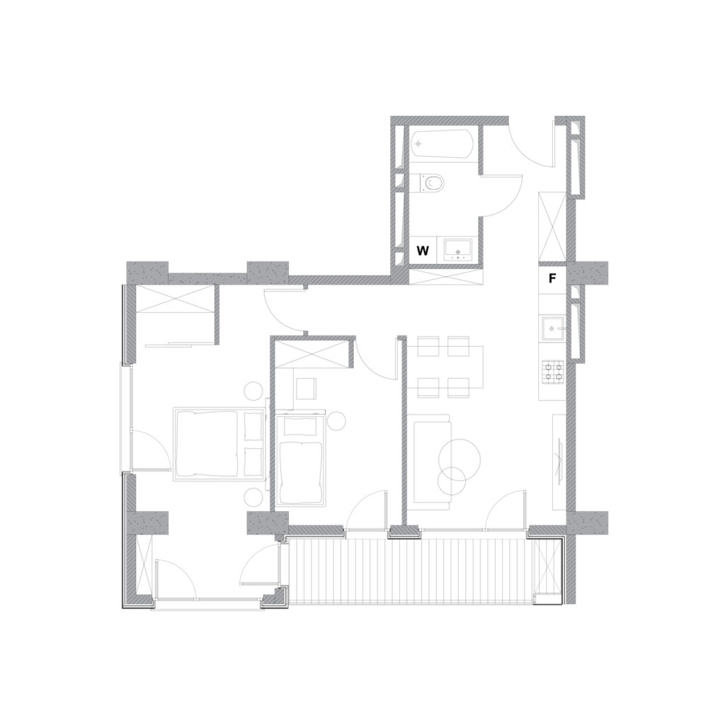 Apartment 124 — 2D plan