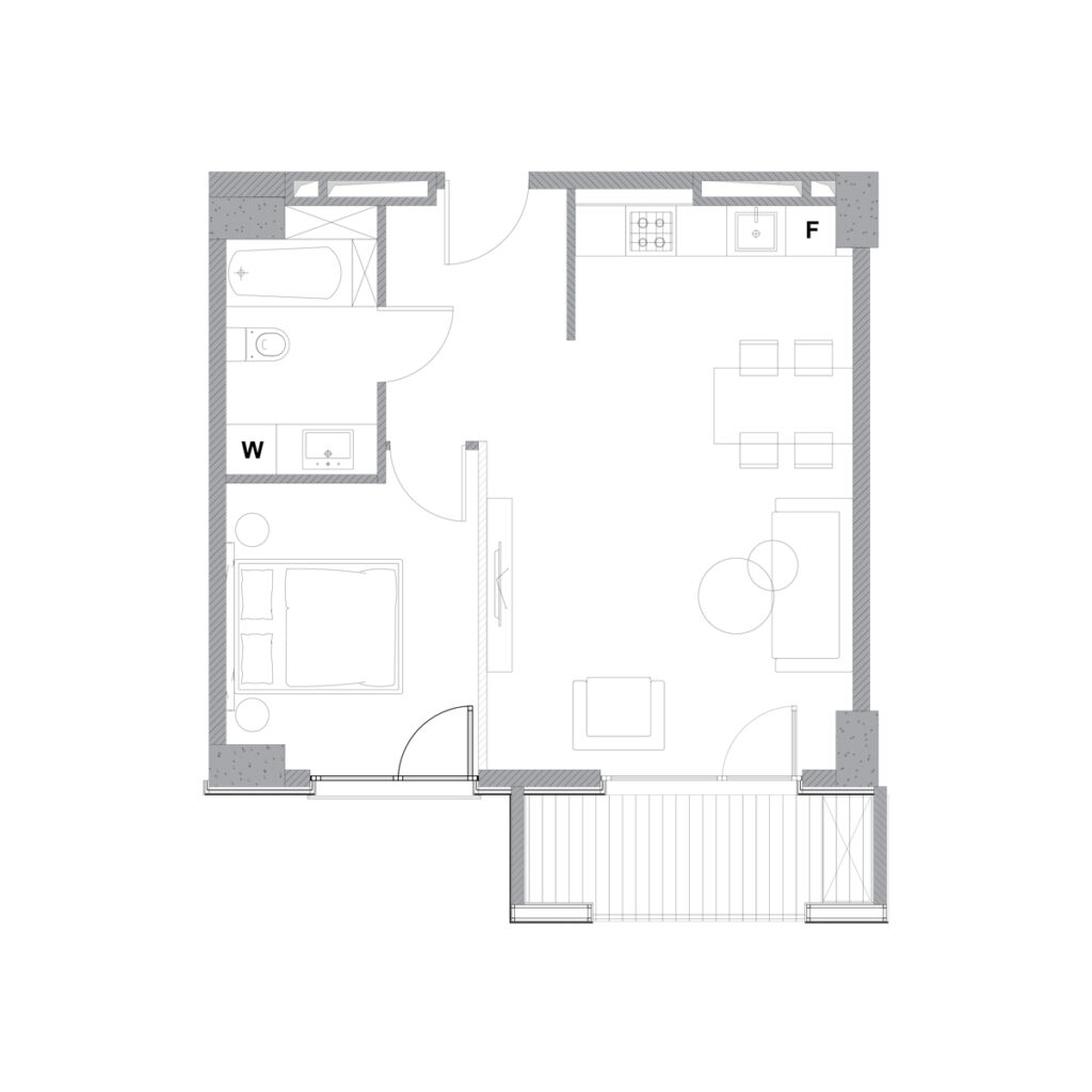 Apartment 128 — 2D plan