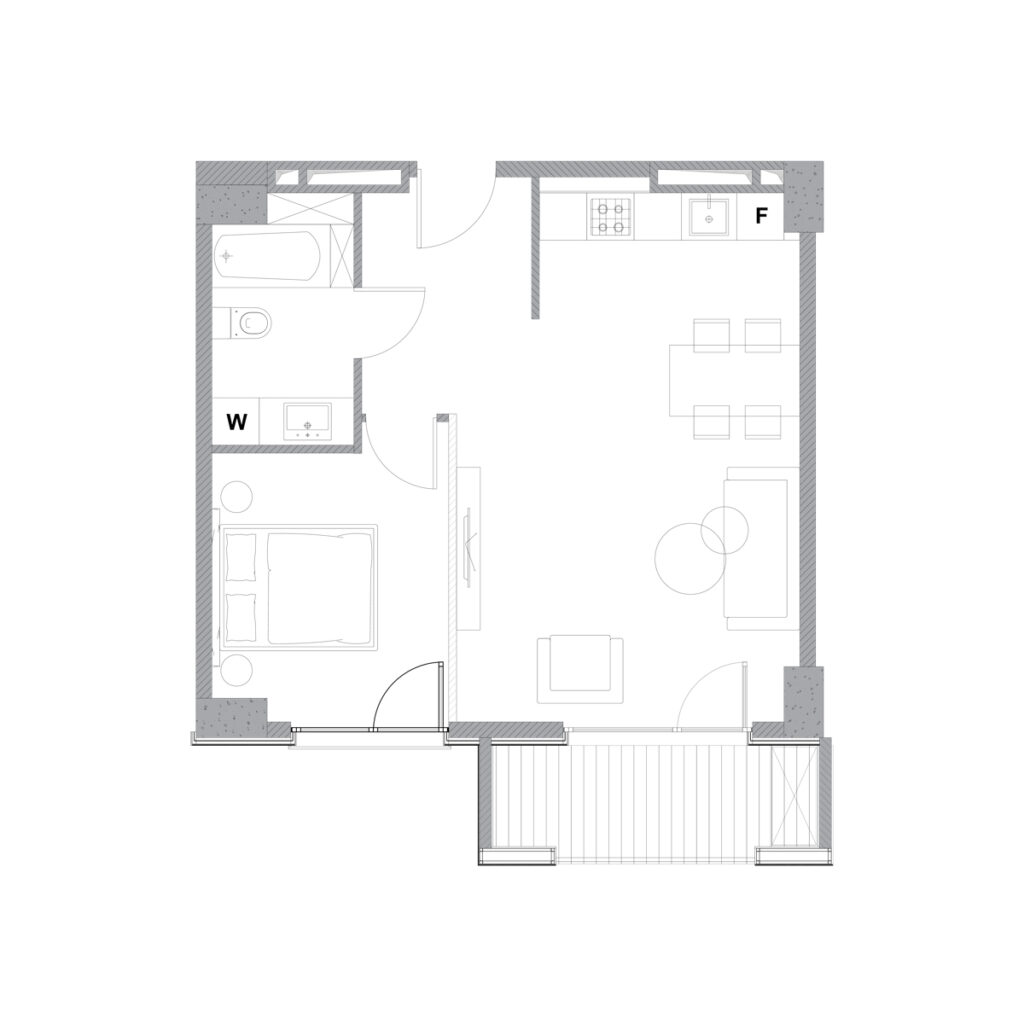 Apartment 207 — 2D plan