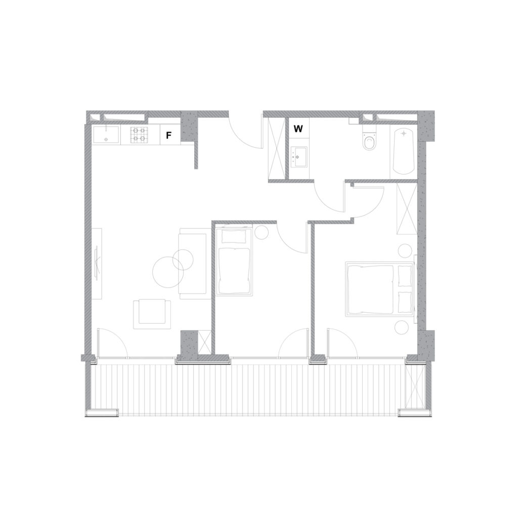 Квартира 131 — 2D планировка
