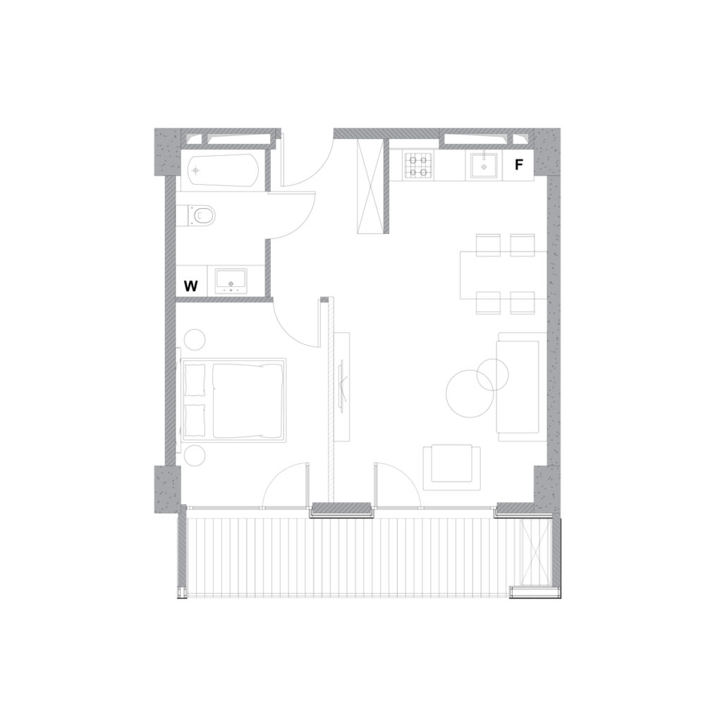 Apartment 129 — 2D plan