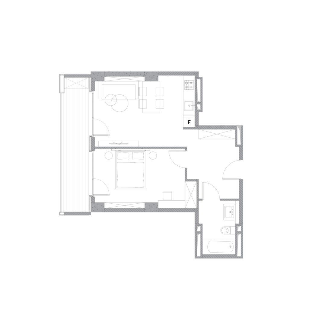Квартира 280 — 2D планировка
