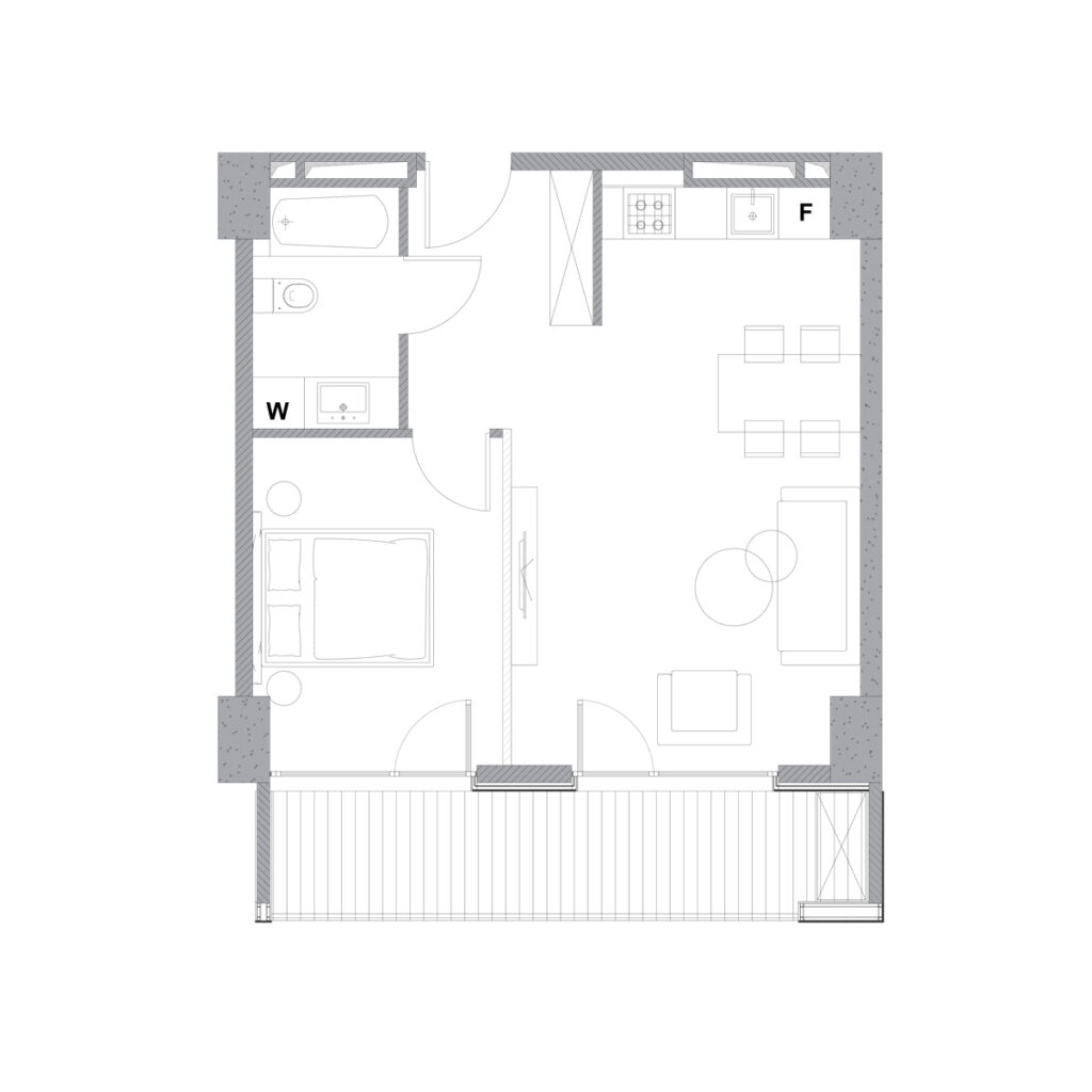Apartment 102 — 2D plan