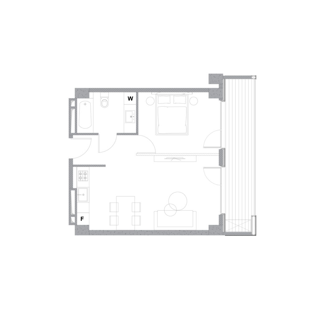 Квартира 345 — 2D планировка