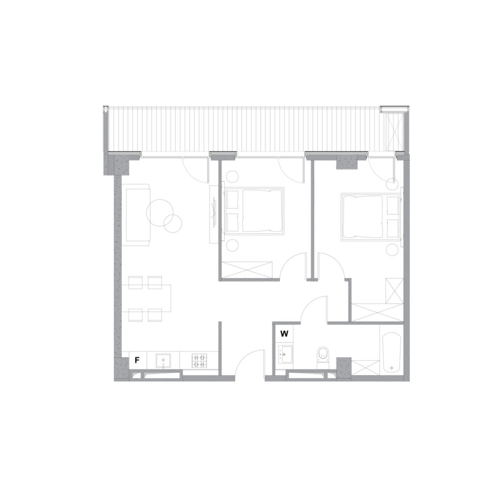 Квартира 463 — 2D планировка