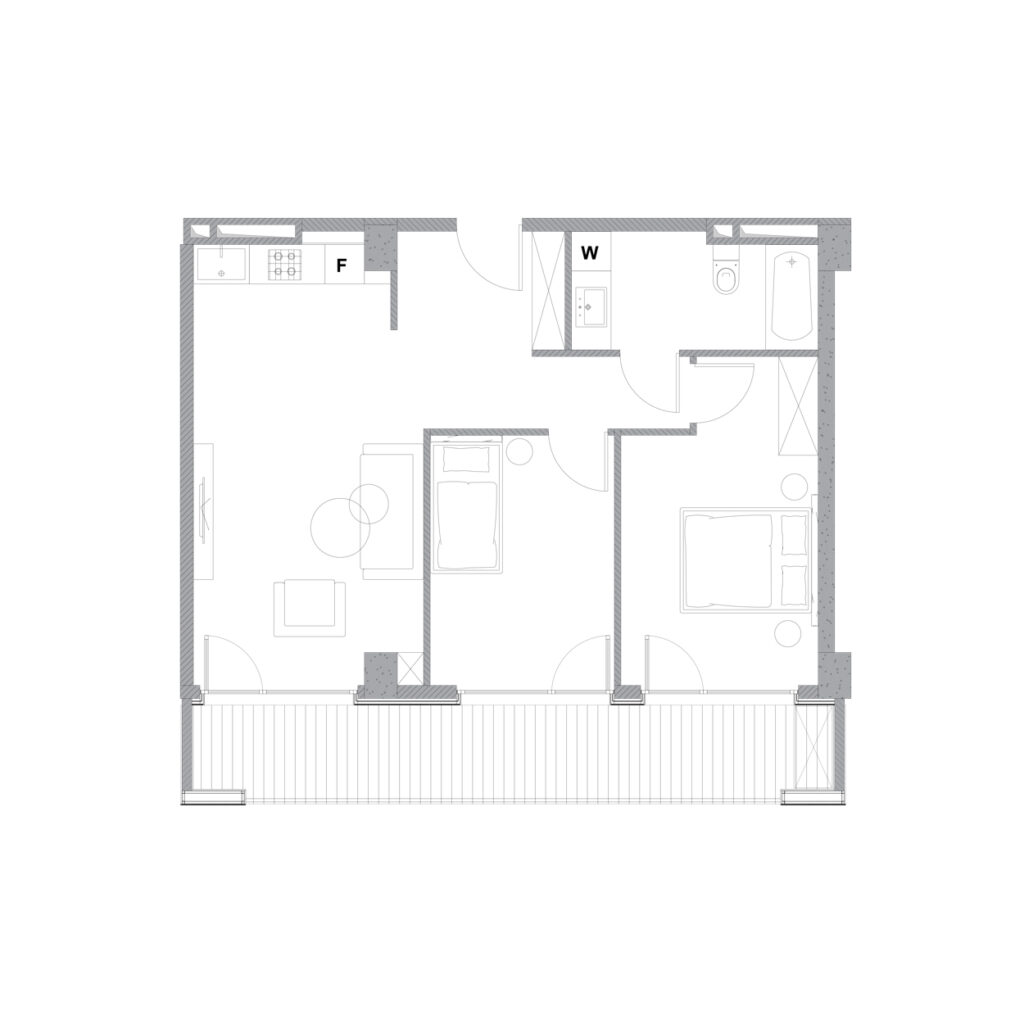 Квартира 504 — 2D планировка